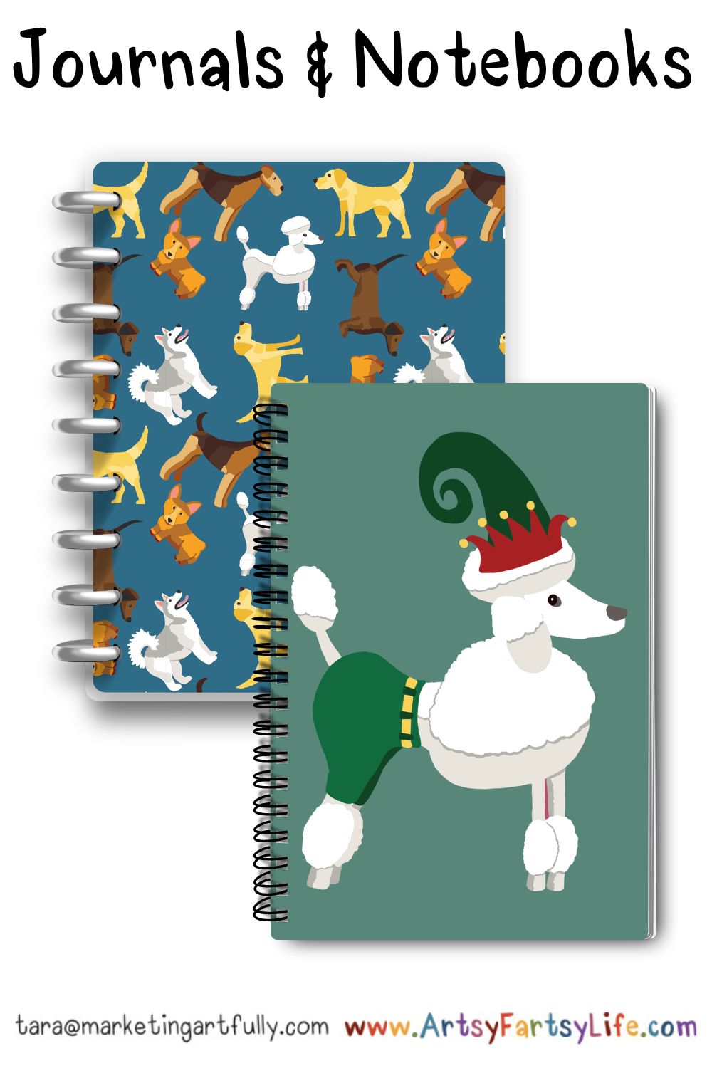 Everyday Dogs 1 Surface Design For Journals or Notebooks